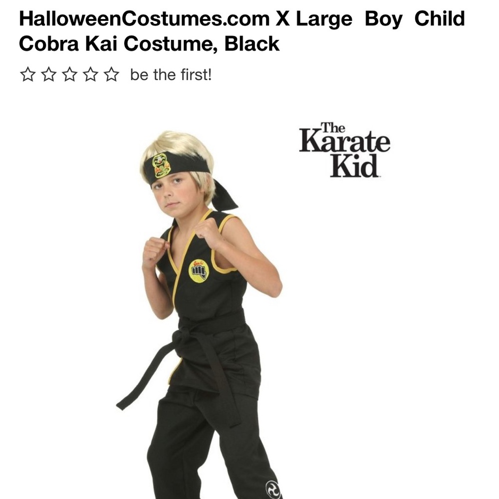 Cobra Kai Karate Kid Costume